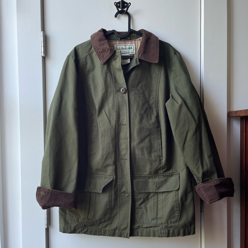 L.L. Bean Adirondack Barn Coat Flannel Lined